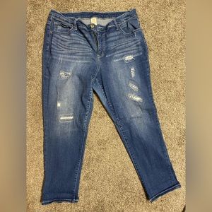 Ankle length jeans
